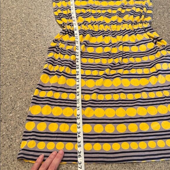 BODEN Polka Dot Striped Scoop Neck Short Sleeve Dress - Picture 5 of 10